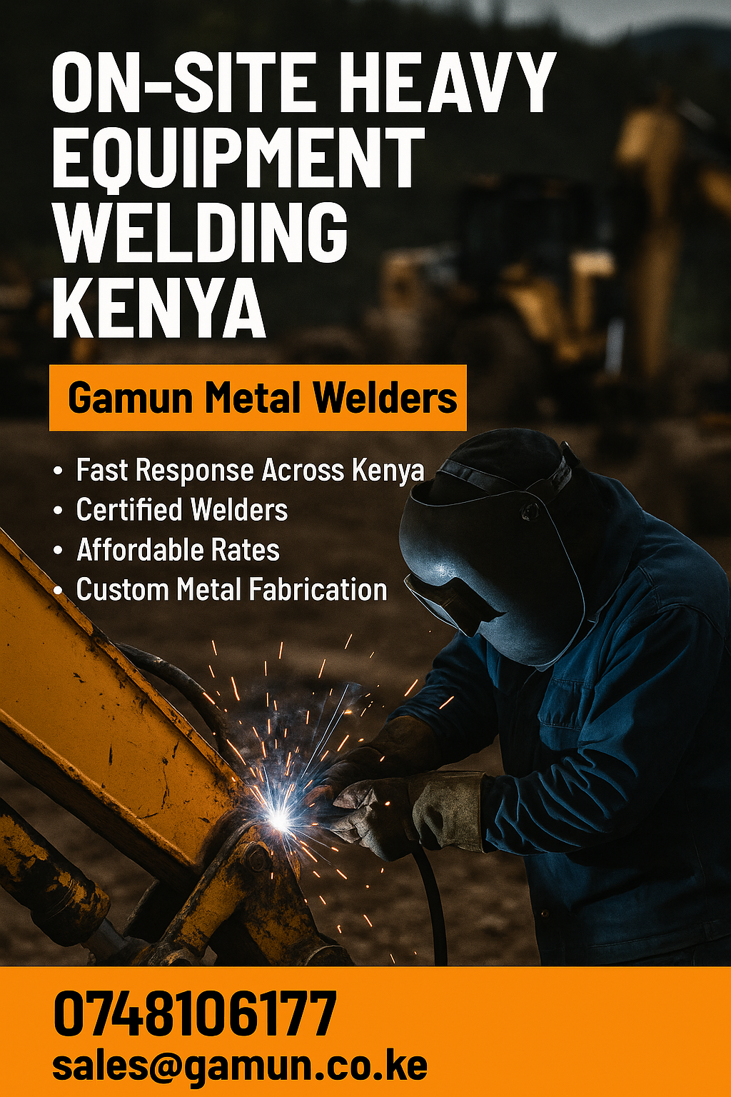 On-Site Heavy Equipment Welding Kenya