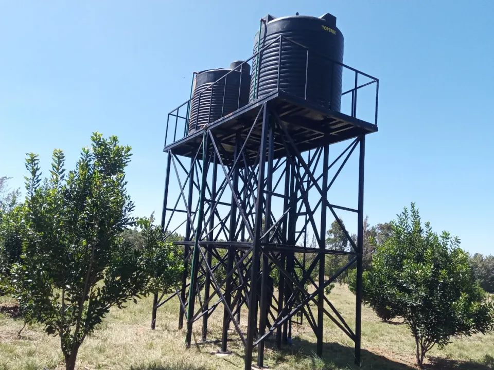 water tank stand fabrication